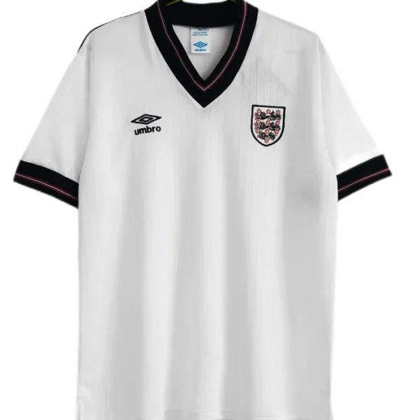 1984/87 England Retro Soccer Jersey Home Replica
