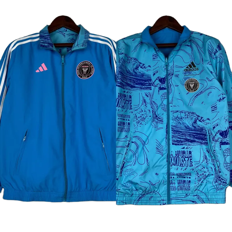 246bea7adb 2023-2024 Inter Miami Reversible Windbreaker Blue Soccer Jersey 1:1 Thai Quality - Image 1