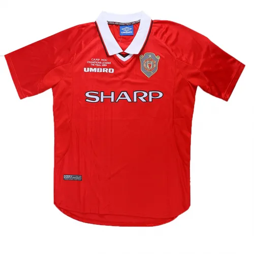 4f28296de4 1999/00 Manchester United UCL Final Retro Jersey Home - Image 1