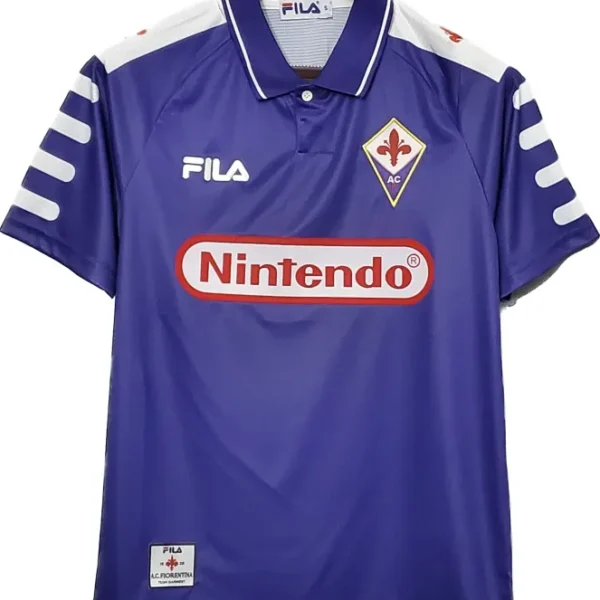 Fiorentina 1998/99 Retro Soccer Jersey Home Replica