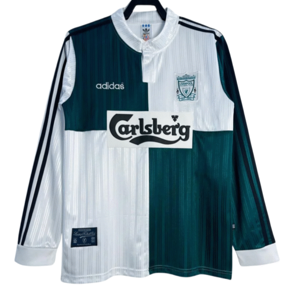 Retro Liverpool Away Football Jersey Long Sleeve 1995/1996