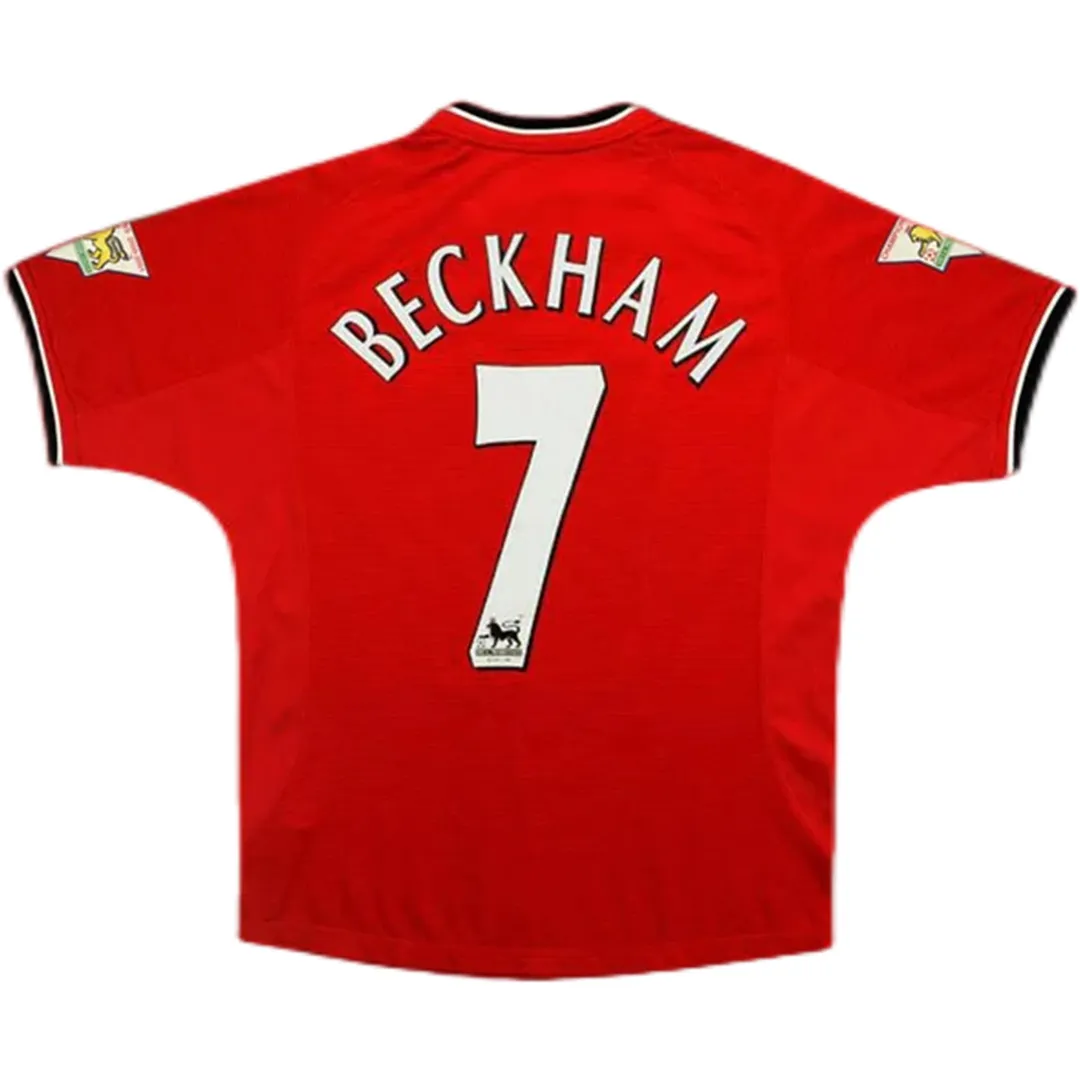 df42f724f4 2000/02 Manchester United BECKHAM #7 Retro Jersey Home - Image 1